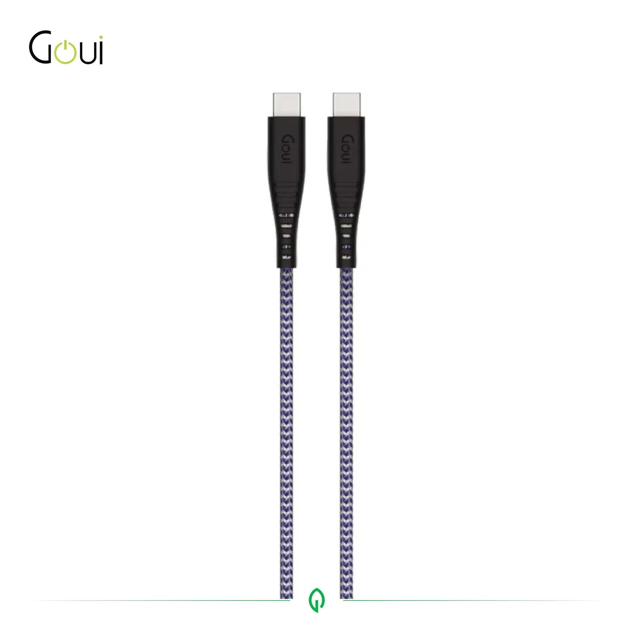 Goui Flex Câble Type C vers Type C (1,5 m) 60W - Bleu foncé